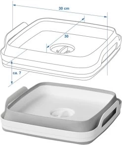 Opvouwbare Wasbak 18L - Met Stop - Afwasbak - Afwasteil - 30x30x20 Cm -Schoonmaakproducten Winkel 1014x1200 1