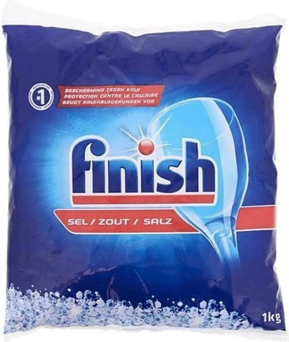 Finish Vaatwaszout 1kg | Korrels | Voorkomt Kalkafzetting | Promo Verpakking 3 Finish Vaatwaszout 1kg | Korrels | Voorkomt Kalkafzetting | Promo Verpakking