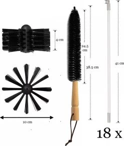 Schoorsteenveegset - 8 Meter - 2 Borstelkoppen - Professioneel - Schoorsteen Borstel - Veegkit - Haardset Voor Houtkachel - Flexibel - Schoorsteenveger - Pelletkachel Accessoires - Schoorsteen Reiniger - Geschikt Voor Boormachines 17 Schoorsteenveegset - 8 Meter - 2 Borstelkoppen - Professioneel - Schoorsteen Borstel - Veegkit - Haardset Voor Houtkachel - Flexibel - Schoorsteenveger - Pelletkachel Accessoires - Schoorsteen Reiniger - Geschikt Voor Boormachines -Schoonmaakproducten Winkel 1016x1200