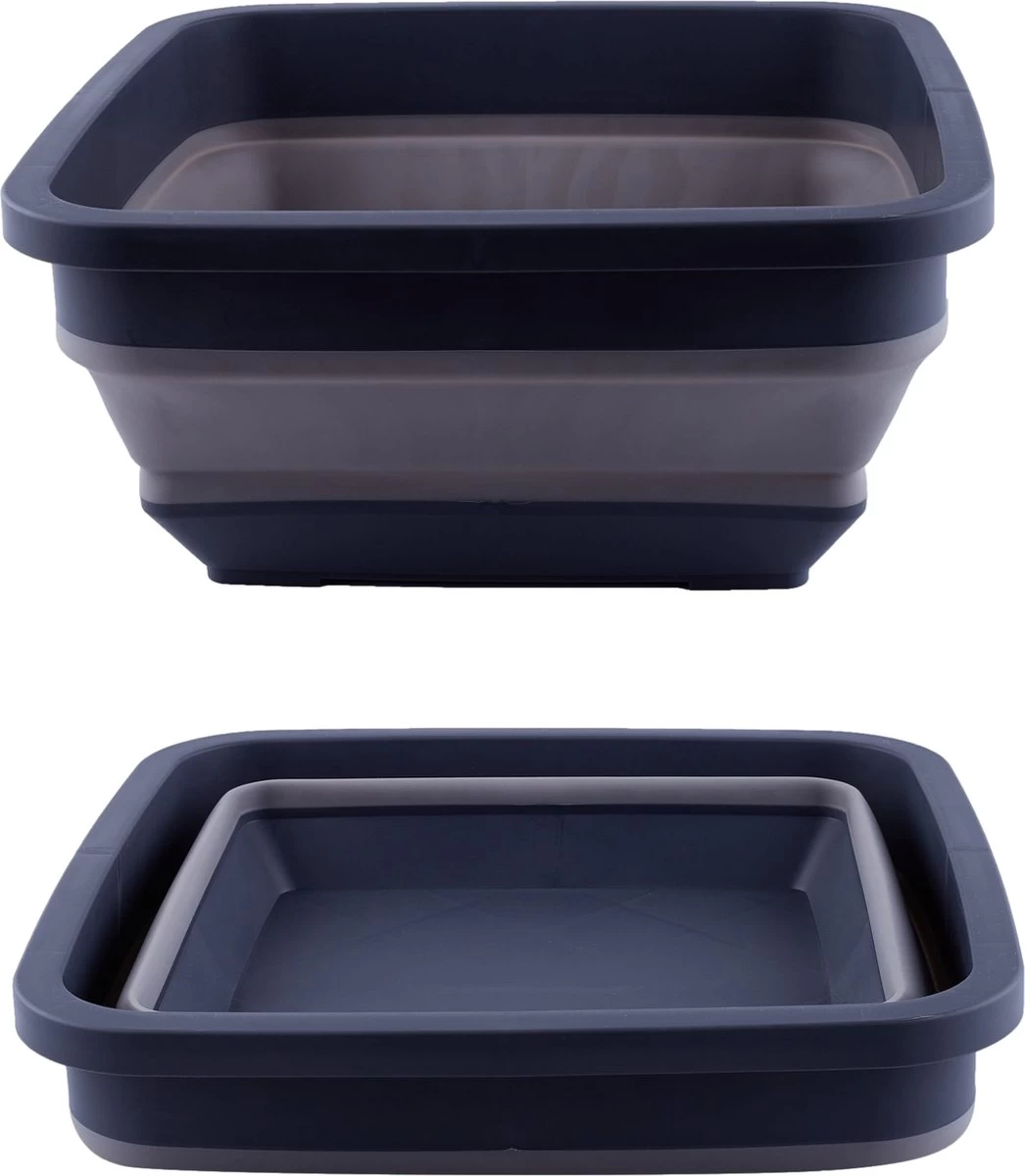 YUGN BLACK Opvouwbare Afwasteil 9 Liter - Afwasbak Teil Wasteil - Afwasbak Vierkant - Afwasteil Opvouwbaar - Ruimtebesparend - Cadeau Tip 3 YUGN BLACK Opvouwbare Afwasteil 9 Liter - Afwasbak Teil Wasteil - Afwasbak Vierkant - Afwasteil Opvouwbaar - Ruimtebesparend - Cadeau Tip