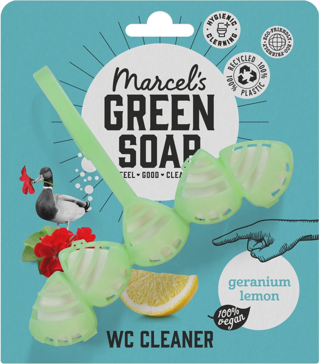 Marcel's Green Soap Toiletblok Geranium & Citroen - 55 Gram 3 Marcel's Green Soap Toiletblok Geranium & Citroen - 55 Gram