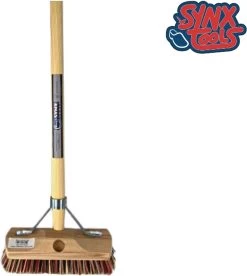 Synx Tools Luiwagen Union Mix Nylon Extra Hard 22cm - Tegel Bezem Schrobber- Bezemsteel - Schoonmaakbezem - Schrobborstels - Bezems Met Steel 150 Cm -Schoonmaakproducten Winkel 1073x1200