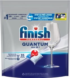 Finish Quantum All In One Regular Vaatwastabletten - 35 Capsules