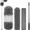 Novabeau® - Telescopische Plumeau – Plumeau Met Telescoopsteel – Ragebol – Uitschuifbaar – Grijs – 3-delige Set -Schoonmaakproducten Winkel 1088x1200