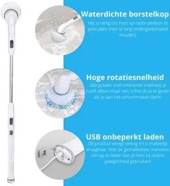 Elektrische Scrubber - Veelzijdige Schrobborstel - Elektrische Schoonmaakborstel - Binnen En Buiten Schoonmaken 13 Elektrische Scrubber - Veelzijdige Schrobborstel - Elektrische Schoonmaakborstel - Binnen En Buiten Schoonmaken -Schoonmaakproducten Winkel 1099x1200 1