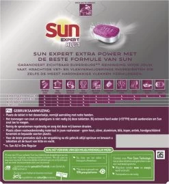SUN® Sun Expert All-in 1 Vaatwastabletten - 60 Tabletten - Voordeelverpakking -Schoonmaakproducten Winkel 1100x1200