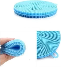 Merkloos Duurzame Siliconen Schoonmaak Spons - Schuurspons - Multifunctionele Siliconen Borstel - Keukenspons - Schoonmaakspons Voor In De Keuken - Dubbelzijdig - Universeel -Schoonmaakproducten Winkel 1101x1200 1