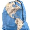 Kikkerland Waszak Voor Op Reis - Wereldkaart Print - Voor Je Vuile Was - Laundry Bag - Travel Accessoire - 17x10 Cm -Schoonmaakproducten Winkel 1103x1200