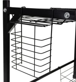 Afdruiprek Droger Zwart Voor Bestek Boven De Gootsteen 65 Cm X 29 Cm X 52 Cm -Schoonmaakproducten Winkel 1119x1200 3