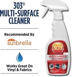 303® Multi-Surface Cleaner - 946 Ml | Veilig Voor Alle Soorten Bekleding En Vinyl. Vlekken Verdwijnen Binnen Enkele Minuten En Verkleurde Oppervlakken Komen Weer Tot Leven. -Schoonmaakproducten Winkel 1121x1200 2