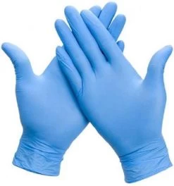 Schoonmaakproducten Winkel 29 100x Nitril (Nitrile) Wegwerp Handschoenen - Blauw - Latex Vrij - Ongepoederd - Maat L