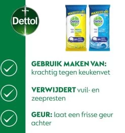 Dettol - 320 Schoonmaakdoekjes Power & Fresh - Citrus 2x80 - Oceanfris 2x80 -Schoonmaakproducten Winkel 1130x1200 2