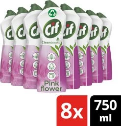 Cif CleanBoost Cream Pink Schuurmiddel - 8 X 750 Ml - Voordeelverpakking 12 Cif CleanBoost Cream Pink Schuurmiddel - 8 X 750 Ml - Voordeelverpakking -Schoonmaakproducten Winkel 1147x1200 7