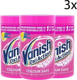Vanish Oxi Action Colour Safe Base Poeder - Voor Witte En Gekleurde Was - 1,5kg X3