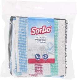 Sorbo Badstof Vaatdoeken 35 X 35 Cm 5 Stuks -Schoonmaakproducten Winkel 1161x1200 1