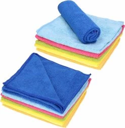 Schoonmaakproducten Winkel 34 12x Sorbo Microvezeldoek Gekleurd 40 X 40 Cm - Vaatdoeken Microvezel - Micorvezeldoekjes