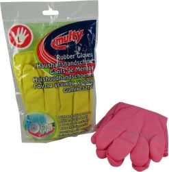 Multy Luxe Huishoudhandschoenen Maat L - Natuurlatex Met Kantoenen Vlokvoering - Anti Slip - Rubberen Handschoenen - Waterdicht - Natuurlijk Latex - Maat L -Schoonmaakproducten Winkel 1180x1200 5