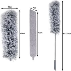 Eleganca Telescopische Plumeau Met Telescoopsteel Met 2 Koppen - 84 Tot 250 Cm - Uitschuifbaar - Ragebol - Stoffer - Lichtgewicht -Schoonmaakproducten Winkel 1190x1200 7