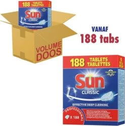SUN® Sun Professional Vaatwastabletten - 188 Stuks -Schoonmaakproducten Winkel 1195x1200 3
