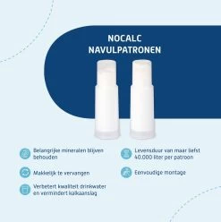 NoCalc Navulpatronen - 2 Stuks - Gebruik I.c.m. Electronic Sensor - Waterontharder - Waterontkalker 9 NoCalc Navulpatronen - 2 Stuks - Gebruik I.c.m. Electronic Sensor - Waterontharder - Waterontkalker -Schoonmaakproducten Winkel 1196x1200