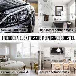 Trendosa Elektrische Schoonmaakborstel - Elektrische Schrobborstel - Poetsmachine - Handborstel - Scrubber- De Badkamer/Keuken/Auto- 10 Opzetstukken Geel 13 Trendosa Elektrische Schoonmaakborstel - Elektrische Schrobborstel - Poetsmachine - Handborstel - Scrubber- De Badkamer/Keuken/Auto- 10 Opzetstukken Geel -Schoonmaakproducten Winkel 1196x1200 4