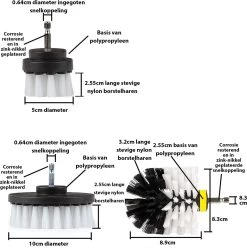 Kibani 3 Delige Borstelset Voor Boormachine - Wit - Voor Wielen, Tapijt En Bekleding - Schrobborstel – Boorborstel – Schuurborstel - Borstel Boormachine – Schoonmaakborstel – Reinigingsborstel – Tapijtreiniger - Borstelset 13 Kibani 3 Delige Borstelset Voor Boormachine - Wit - Voor Wielen, Tapijt En Bekleding - Schrobborstel – Boorborstel – Schuurborstel - Borstel Boormachine – Schoonmaakborstel – Reinigingsborstel – Tapijtreiniger - Borstelset -Schoonmaakproducten Winkel 1197x1200 6