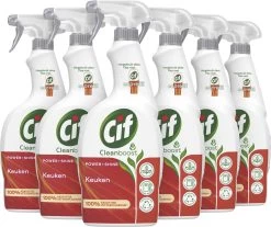 Cif CleanBoost Power & Shine Keuken Spray - 6 X 750 Ml - Voordeelverpakking -Schoonmaakproducten Winkel 1200x1008 1