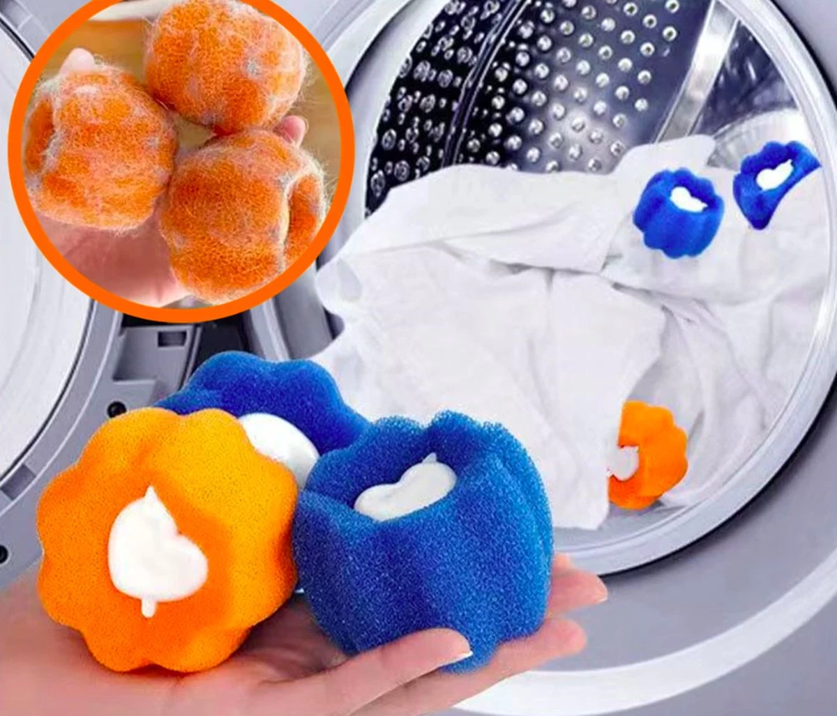 Merkloos Wasbol - Kat - Haarverwijderaar Voor Huisdieren - Haarverwijderaar - Wasbollen Voor Wasmachine - Wasbollen - 6 Stuks - Drogerballen. 5 Merkloos Wasbol - Kat - Haarverwijderaar Voor Huisdieren - Haarverwijderaar - Wasbollen Voor Wasmachine - Wasbollen - 6 Stuks - Drogerballen. - Afbeelding 3