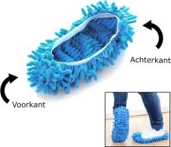 Merkloos Dweil Schoenen Vloermop (Blauw) - Vaatdoek - Keukendoek - Droogdoek - Microvezeldoek - Microvezel Doek - Microfiber Dweil - Multifunctioneel - Voor Vloer, Ramen En Auto | 1 Paar -Schoonmaakproducten Winkel 1200x1030 1