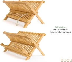 Budu Afdruiprek - Afdruiprekje Van Bamboe Hout - Afdruiprek Voor Afwas - Vaatwasrek - Keukenrek - Inklapbaar - Opvouwbaar - 10 Budu Afdruiprek - Afdruiprekje Van Bamboe Hout - Afdruiprek Voor Afwas - Vaatwasrek - Keukenrek - Inklapbaar - Opvouwbaar - -Schoonmaakproducten Winkel 1200x1037 1