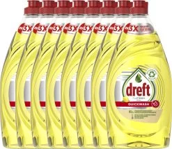 Dreft Platinum - Quickwash - Citroen - Vloeibaar Afwasmiddel - Voordeelverpakking 8 X 780 Ml