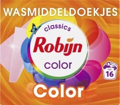 Robijn Classics Color Wasmiddeldoekjes 16 Wasstrips