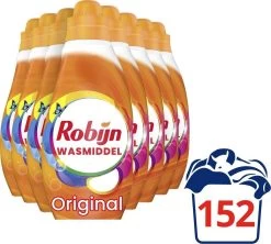 Robijn Klein & Krachtig Color Vloeibaar Wasmiddel - 8 X 19 Wasbeurten - Voordeelverpakking -Schoonmaakproducten Winkel 1200x1078