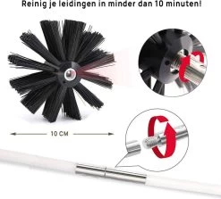 Kibani Schoorsteenborstel 9 Meter - Schoorsteenreiniger - Schoorsteenveger - Schoorsteenveegset - Schoorsteen Borstel - Veegkit - Borstelset Voor Boormachine - Boormachine -Schoonmaakproducten Winkel 1200x1085 5