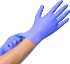 IVROU® Nitril Handschoenen - 100 Stuks Wegwerp Handschoenen - Poeder Vrij, Latex Vrij - Maat: M - Violet Blauw -Schoonmaakproducten Winkel 1200x1093