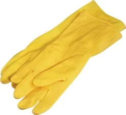 Multy Luxe Huishoudhandschoenen Maat M - Natuurlatex Met Katoenen Vlokvoering - Anti Slip - Rubberen Handschoenen - Waterdicht - Natuurlijk Latex - Maat M -Schoonmaakproducten Winkel 1200x1096