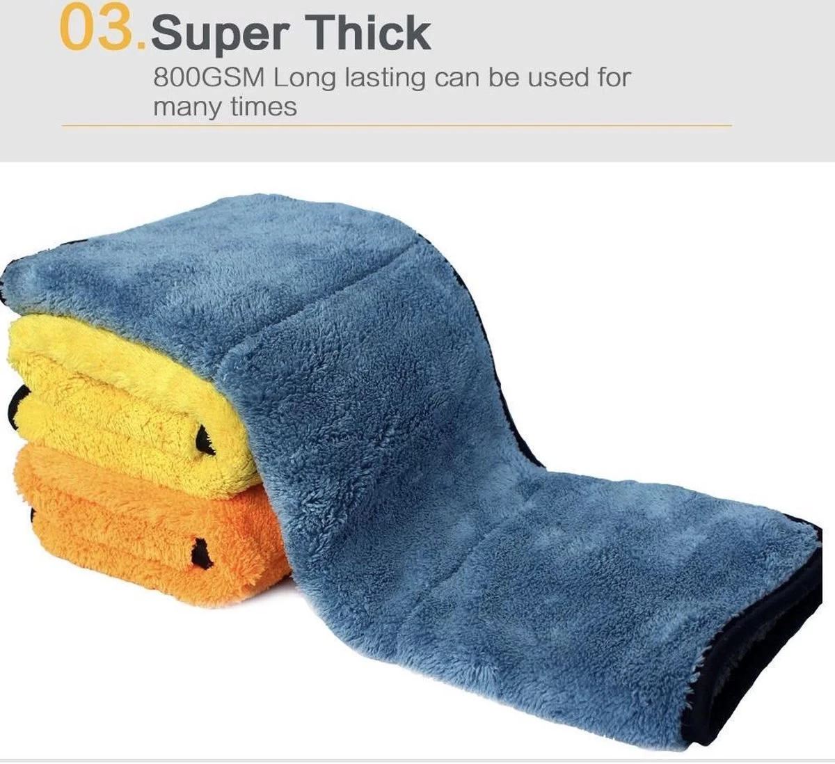 Droogdoek Auto - Watermagneet - Microvezel - Doek - 45 X 38 Cm - Blauw - Super Zacht! 10 Droogdoek Auto - Watermagneet - Microvezel - Doek - 45 X 38 Cm - Blauw - Super Zacht! - Afbeelding 8