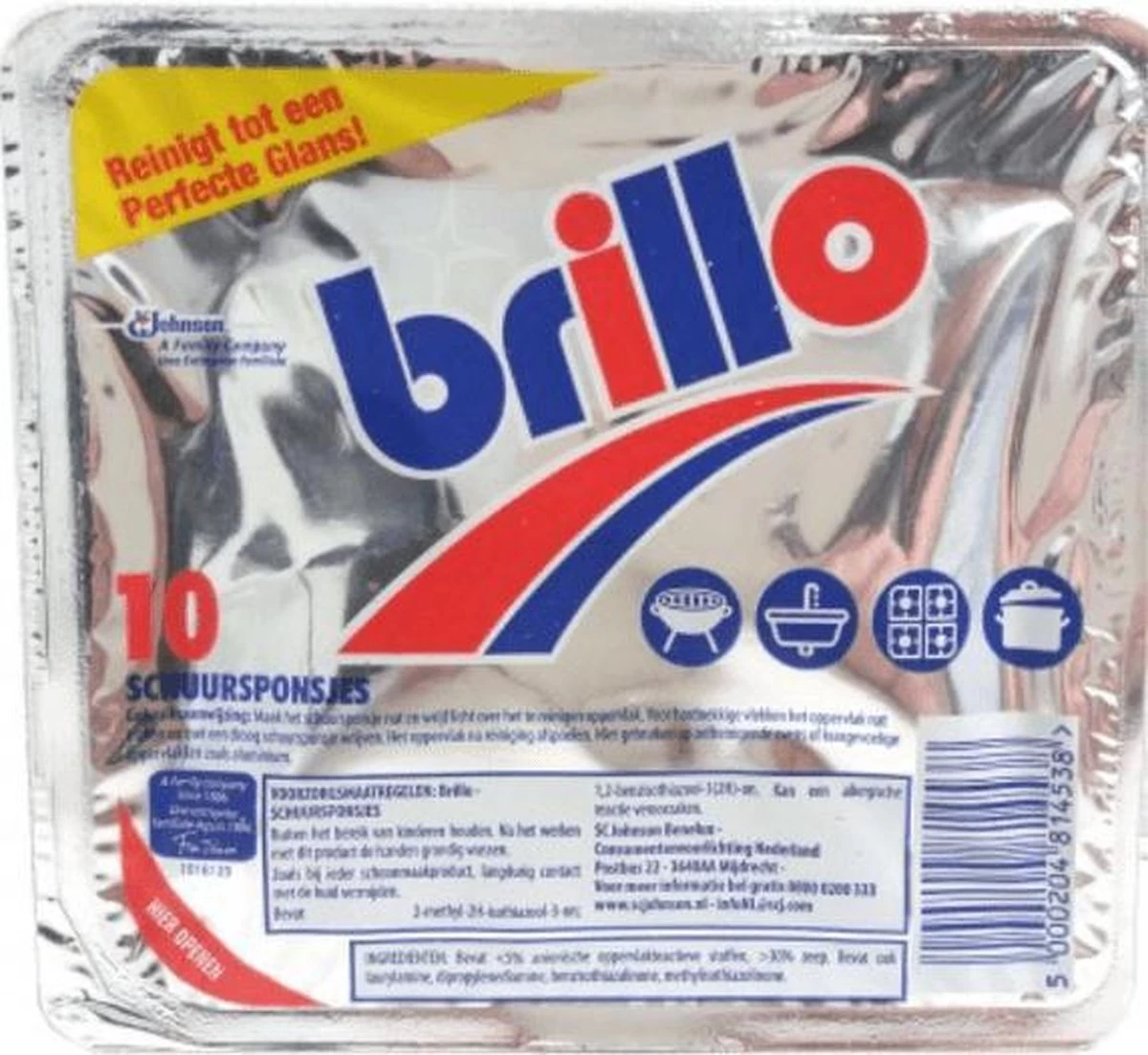 Brillo Schuursponsjes 10 Stuks 4 Brillo Schuursponsjes 10 Stuks - Afbeelding 2