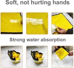 Microvezel Auto Droogdoek - 30cm X 40cm - Poetsdoek - Auto Poetsdoek - Schoonmaak Accesoires - Auto Handdoek - Droogdoek - Geel/Grijs - Watermagneet. -Schoonmaakproducten Winkel 1200x1106 1