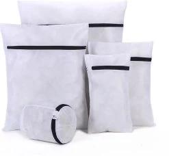 STACK Waszakken | Set Van 5 Waszakjes Met Rits - Waszak - Wasnet - Kledingzakjes - BH Was Zakjes - Laundry Bag Set Voor Ondergoed - Kleding - Delicaat Wasgoed - Wasmachine Zakjes - Wasgoed