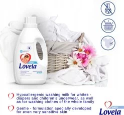 Lovela - Wasmiddel - Hypoallergene Melk - Voor Het Wassen Van Baby & Witte Kleding - 4,5l -Schoonmaakproducten Winkel 1200x1115