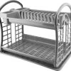 Hoffmans Afdruiprek - 2 Verdiepingen - 47x28x34 Cm - Grijs -Schoonmaakproducten Winkel 1200x1117 2