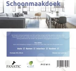 Merkloos Clean Dry Ramenset Raamdoeken Origineel 45 X 60 Blauw/Geel -Schoonmaakproducten Winkel 1200x1122 5