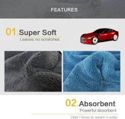Droogdoek Auto - Watermagneet - Microvezel - Doek - 45 X 38 Cm - Blauw - Super Zacht! 19 Droogdoek Auto - Watermagneet - Microvezel - Doek - 45 X 38 Cm - Blauw - Super Zacht! -Schoonmaakproducten Winkel 1200x1137 4