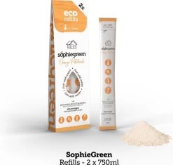 SophieGreen Eco-Refill Pakket; Allesreiniger Blue Rebel En Orange Patchouli, +Keukenreiniger + Badkamerreiniger (4x2 Navulling= 8 X750ml) -Schoonmaakproducten Winkel 1200x1142 4