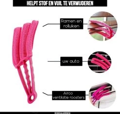 Jaloezie Reiniger - Lamellen Reiniger - Plumeau - Roze - Inclusief Voegenreiniger -Schoonmaakproducten Winkel 1200x1145 2