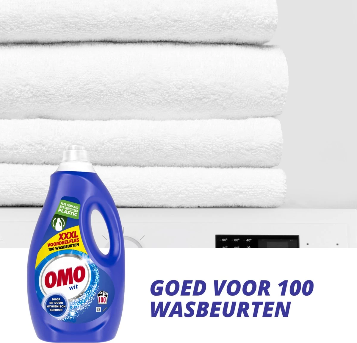 Omo Vloeibaar Wasmiddel Wit - 100 Wasbeurten - Grootverpakking 7 Omo Vloeibaar Wasmiddel Wit - 100 Wasbeurten - Grootverpakking - Afbeelding 6