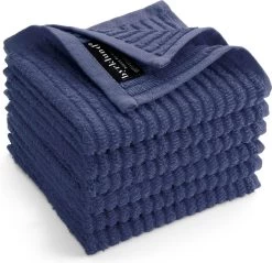 Byrklund Vaatdoek Katoen - Clean & Shiny - 6x 30x30 - Blauw -Schoonmaakproducten Winkel 1200x1159 10