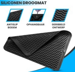 Bangosa Afdruipmat - Vaat Afwas Droogmat - Siliconen 50 X 40 -Schoonmaakproducten Winkel 1200x1163
