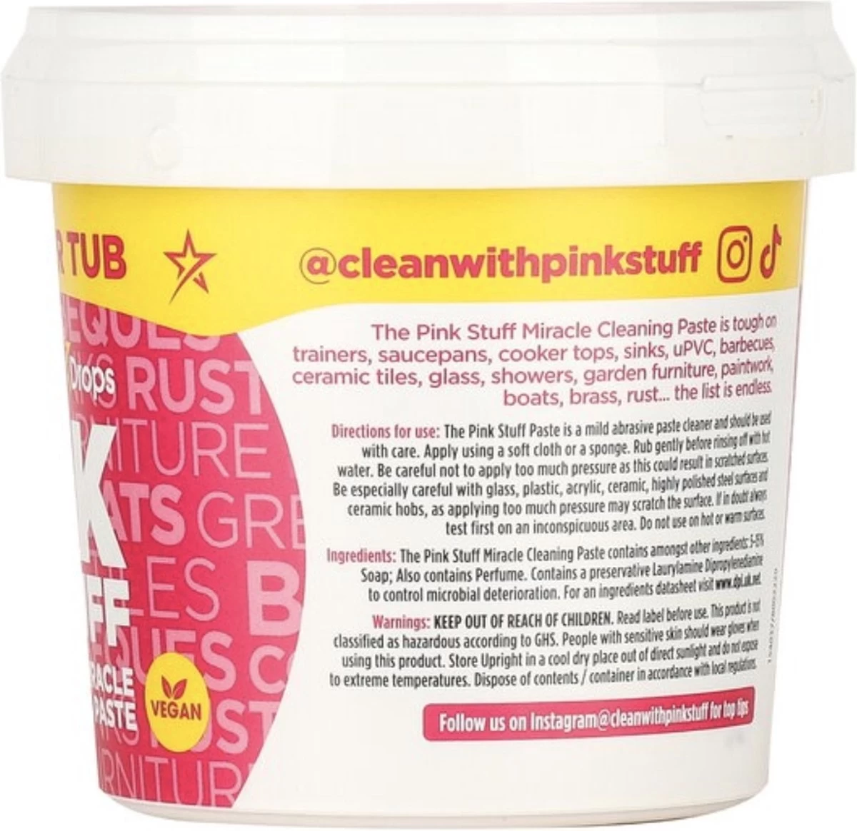 Stardrops The Pink Stuff The Pink Stuff Cleaning Paste 850 G 4 Stardrops The Pink Stuff The Pink Stuff Cleaning Paste 850 G - Afbeelding 2